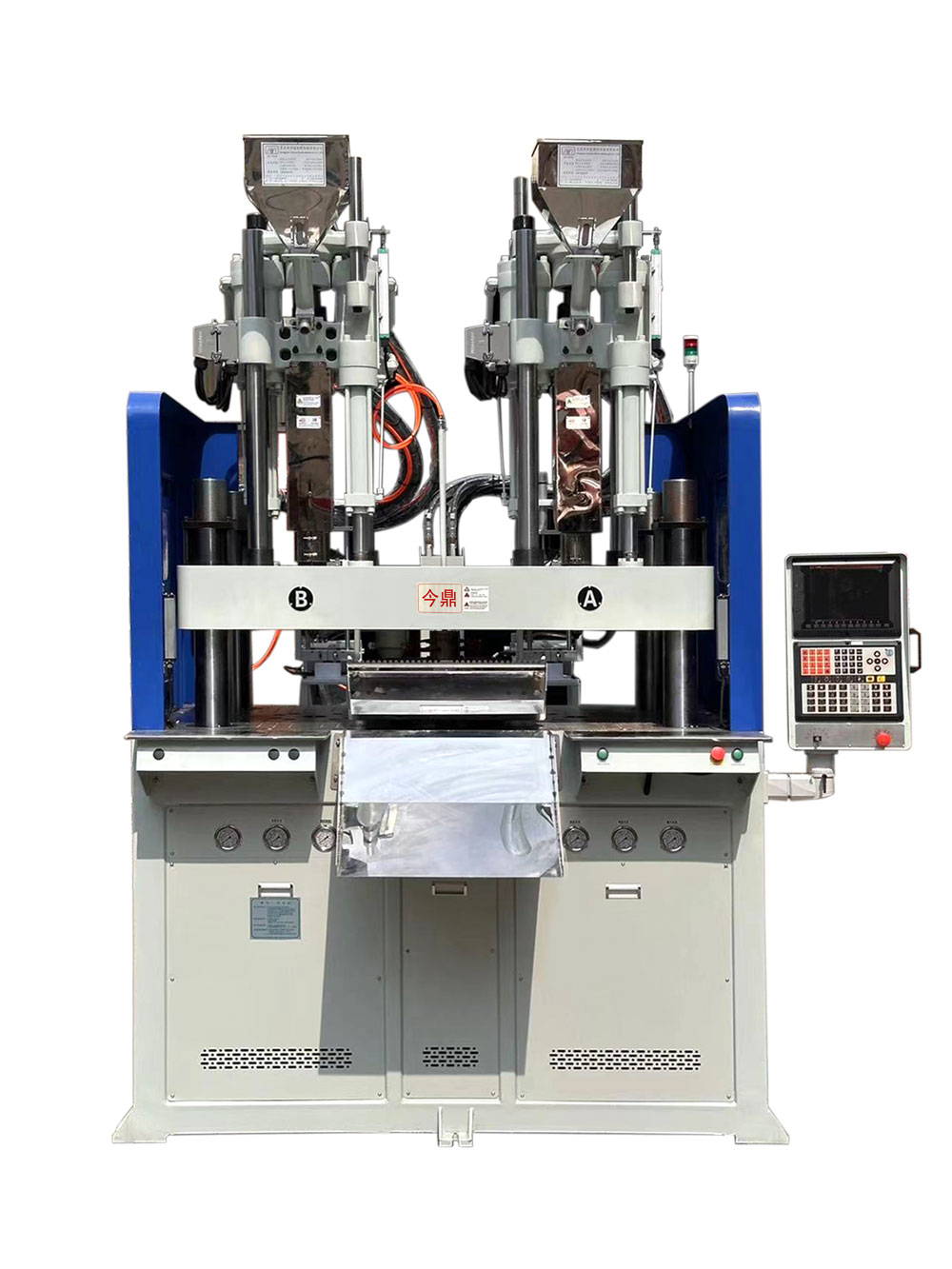 JTT-2100ZT-2V4R双色转塔立式注塑机