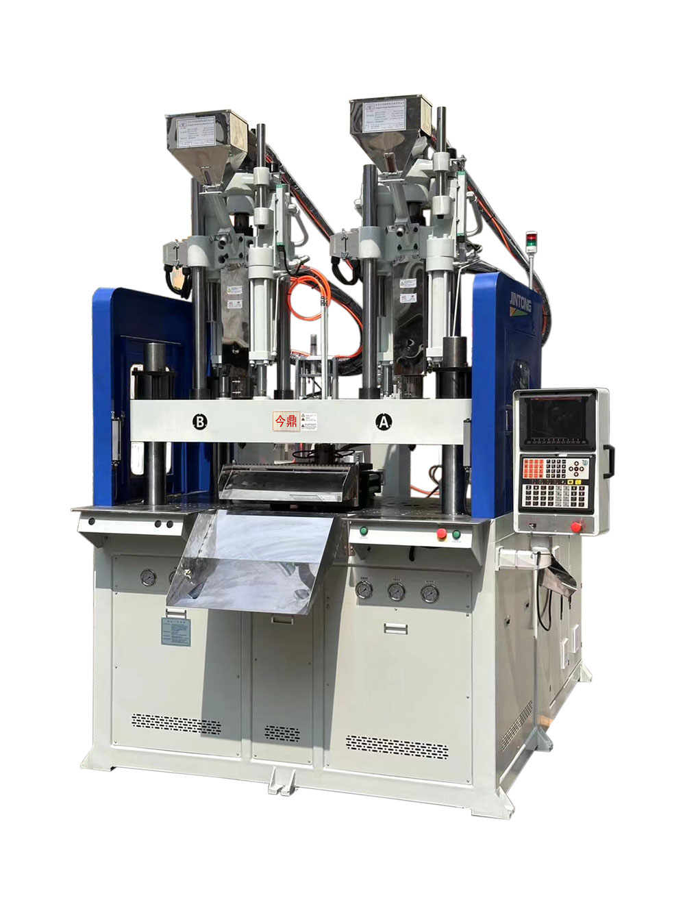 JTT-2100ZT-2V4R双色转塔立式注塑机